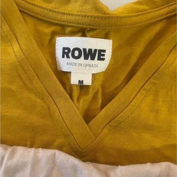 BNWOT - ROWE Apparel V-neck  T’s (ethically made in Canada) - Picture 4 of 4